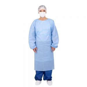avental cirúrgico estéril manga longa azul em guarapuava paraná